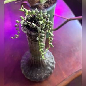 Elegant Green Glass Vase